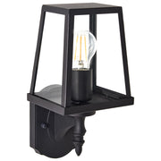 Lampada da parete per esterni Lampada da parete nera Sconce in metallo ferro vetro opaco Design moderno Giardino del patio