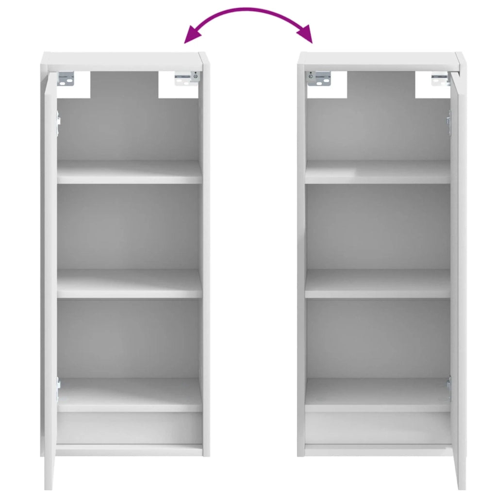 Mobile lavabo da parete Bianco 35 x 20 x 81 cm