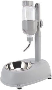Dispensatore di acqua per animali in piedi - Altezza regolabile - Rifornimento automatico di acqua - Cuscino antiscivolo - Materiale ecosostenibile - 29 cm x 19,5 cm x 39 cm