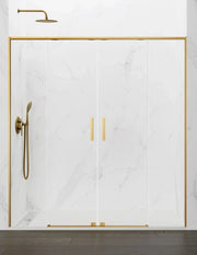 Porta doccia scorrevole 2+2 ABANTE (TWENTY) 140 cm Profilo Oro