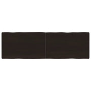 Piano Tavolo Marrone Scuro 160x50x(2-6)cm Rovere Non Trattato
