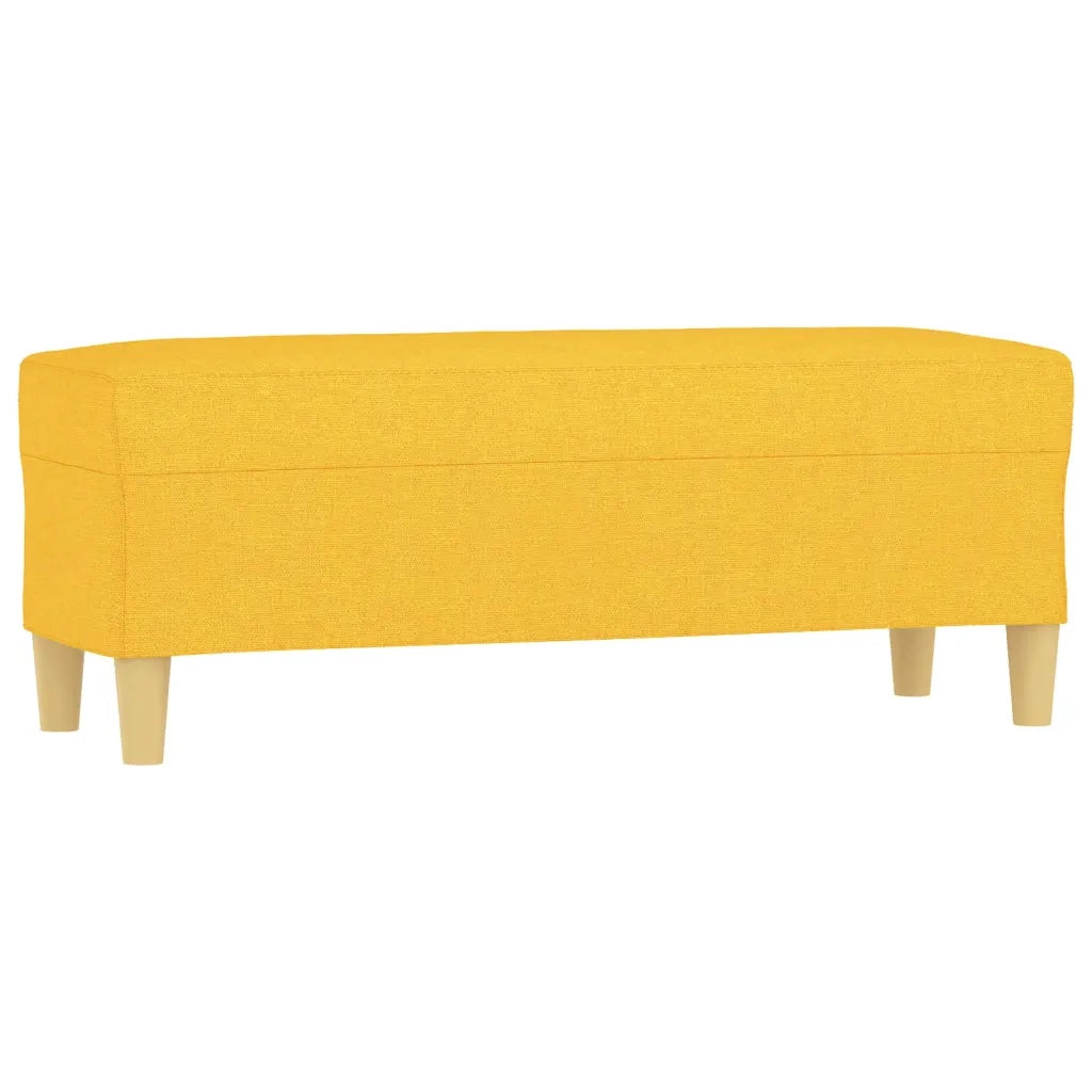 Panca Giallo Chiaro 100x35x41 cm in Tessuto 349380