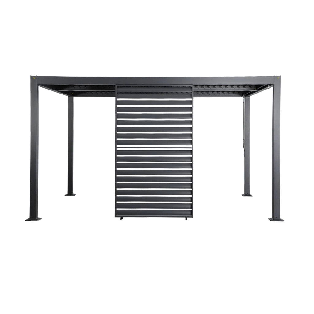 Persiana 1.3m in alluminio per pergola bioclimatica , antracite