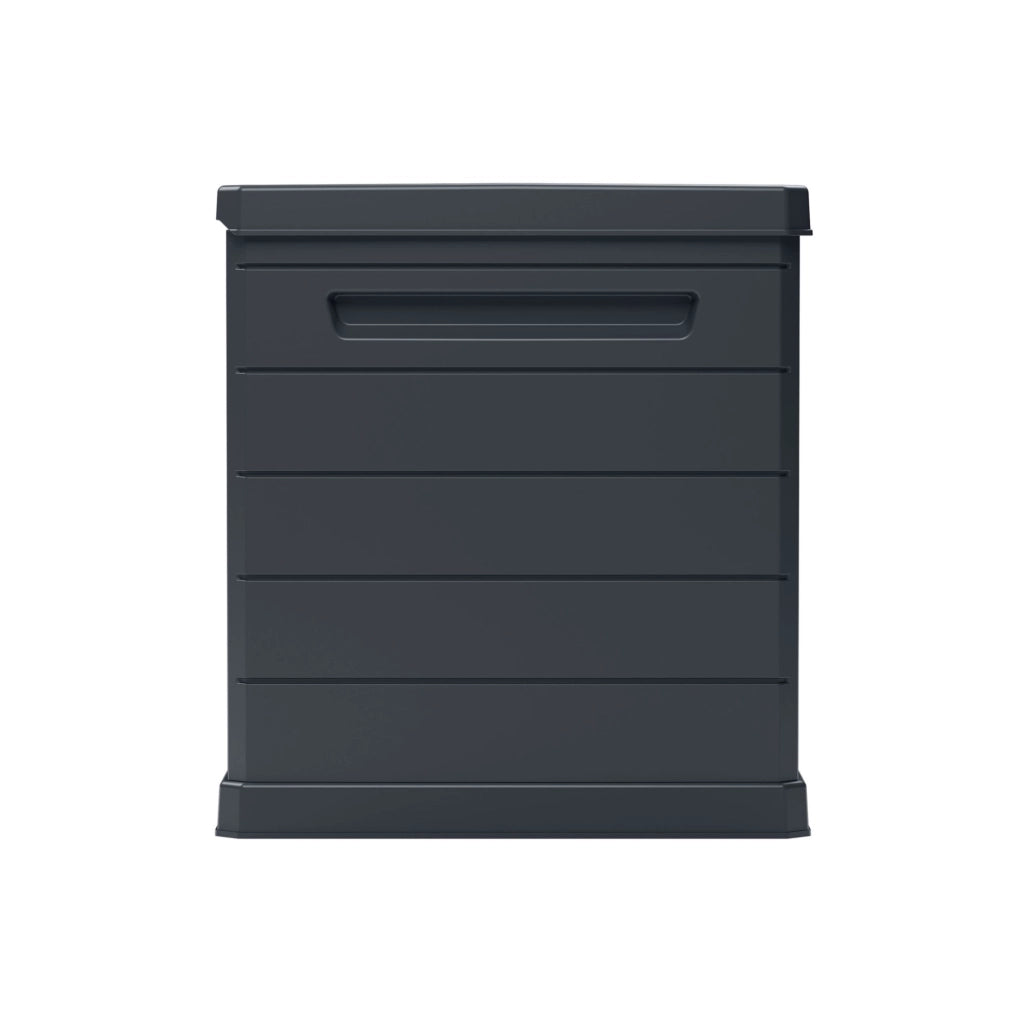 Hamme, Baule Resistente ai Raggi uv Impermeabile Capacità 350 l Made in Italy, 52x118.5x56.8h cm Grigio Antracite