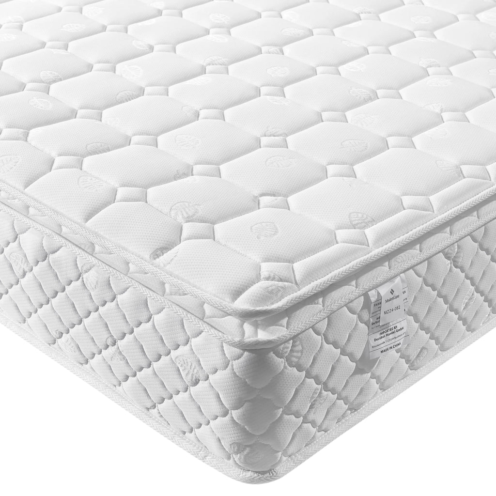 Letto singolo imbottito 90x200 cm con testiera regolabile; contenitore; LED e ricarica USB Type-C; beige