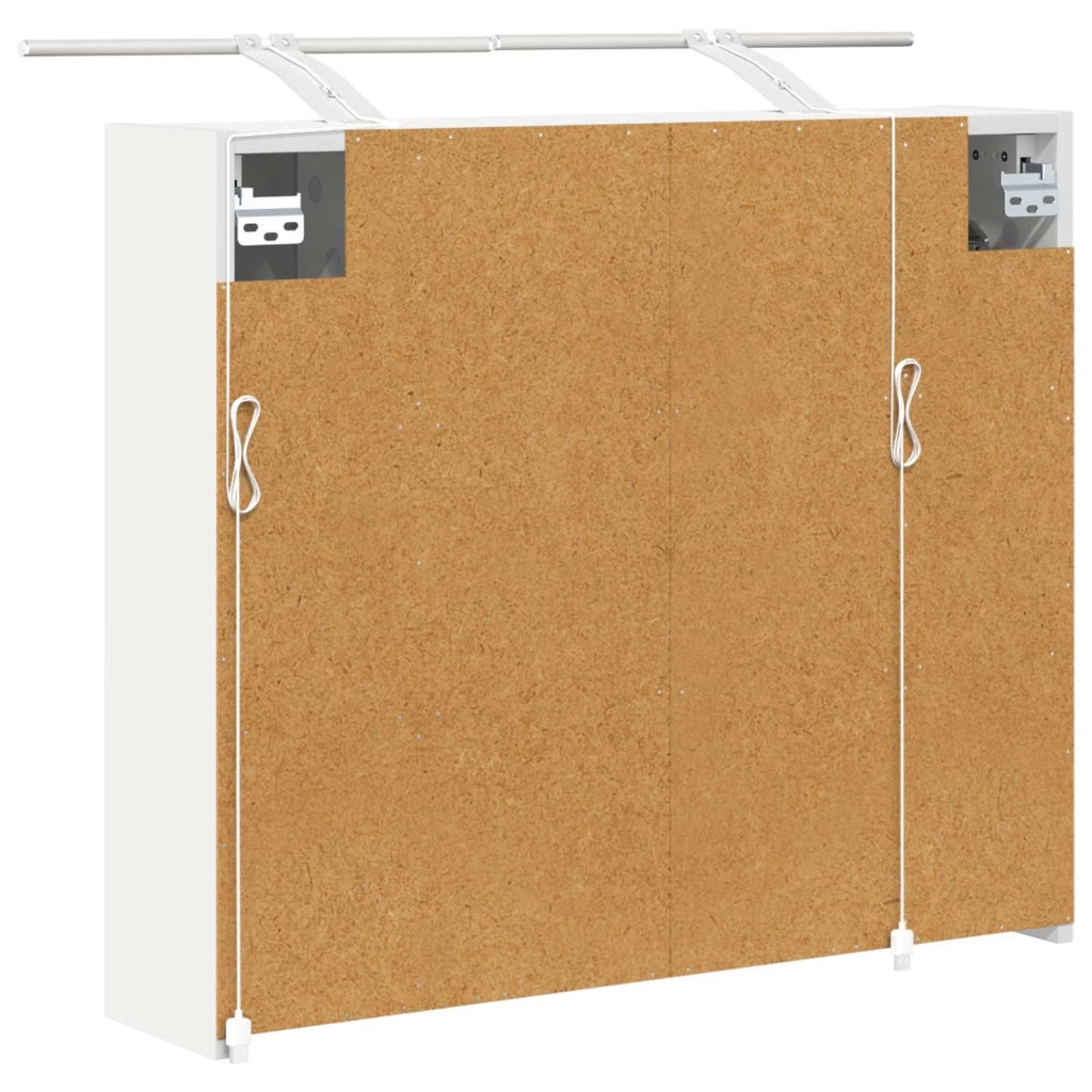 Mobiletto per specchio da bagno Bianco 73,5 x 16 x 62,5 cm 889175