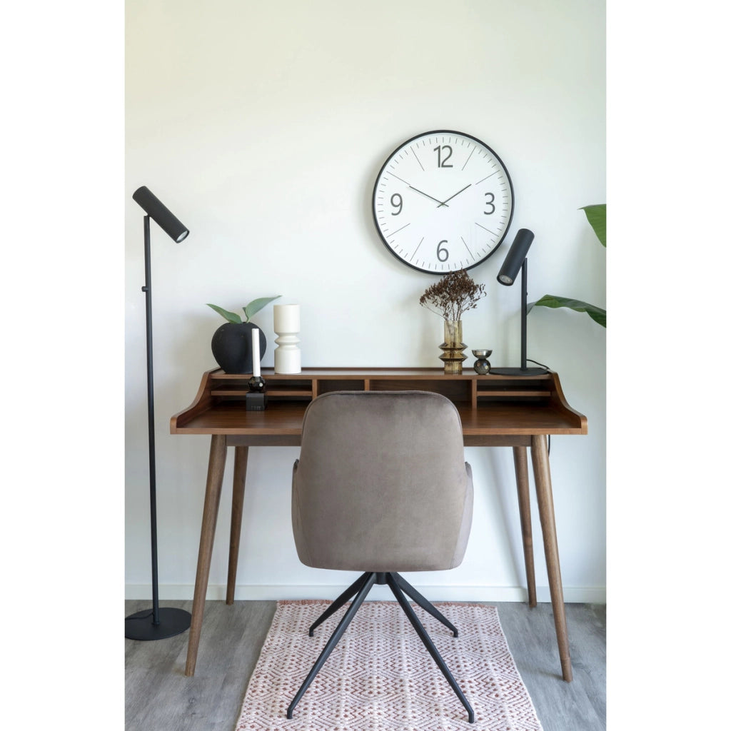 Sedia Harbo, Marrone, Velluto, 62x56x89 cm