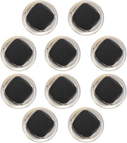 Punti di cucito 10 pezzi - Nero - Plastica/Resina - Per abbigliamento - Ricamo/Tessuto - Decorazione - Robusto e affidabile - Punti di cucito per abbigliamento