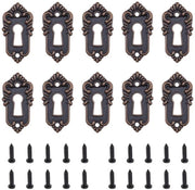 Sostegno di coperchio per serratura antica - 10 pezzi - Bronzo