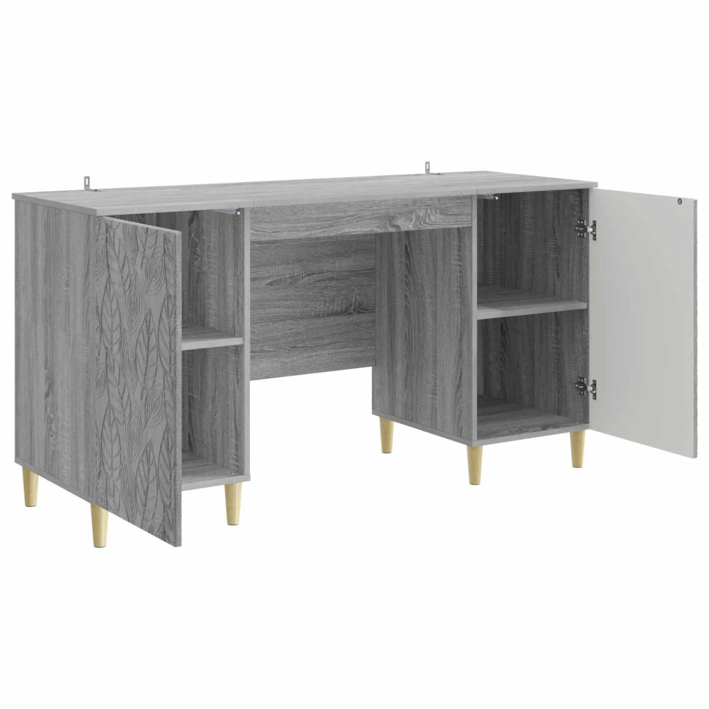 Scrivania Sonoma grigio 142,5 x 50 x 75 cm Legno ingegnerizzato 3414618
