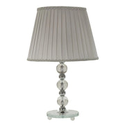 Lampada da Tavolo VKH156, Argento, Metallo, 30x30x48 cm