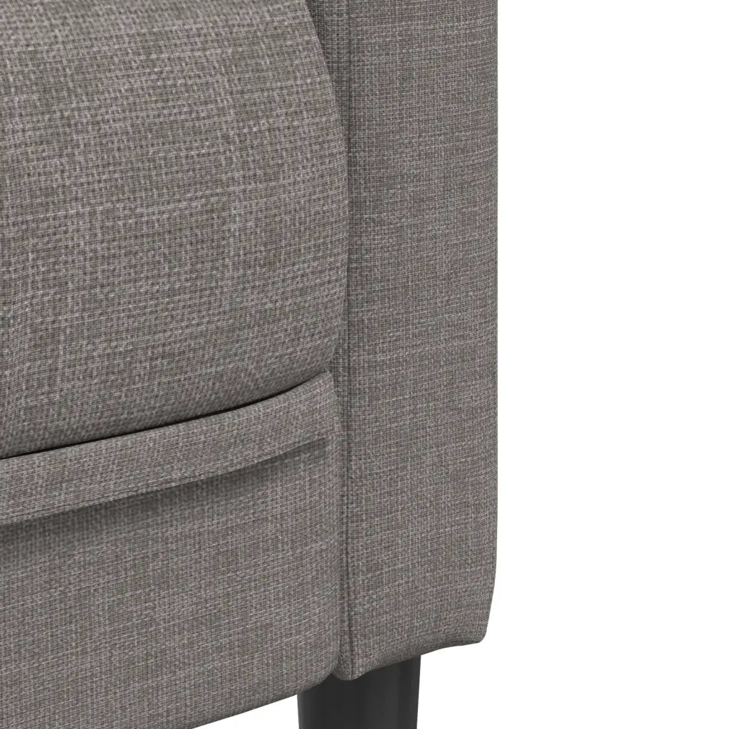 Poltrona-Divano Sedia-Poltroncina Grigio Talpa in Tessuto