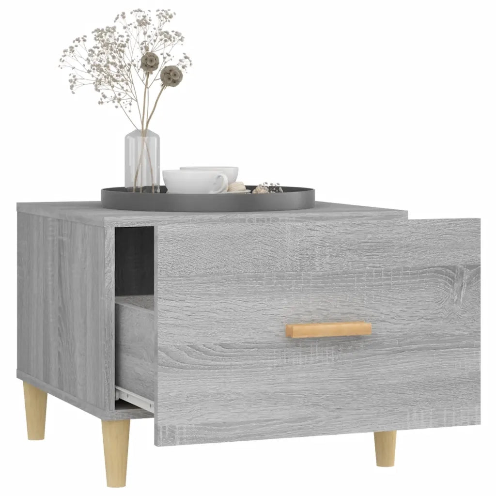 Tavolini Salotto 2pz Grigio Sonoma 50x50x40cm Legno Multistrato 817534