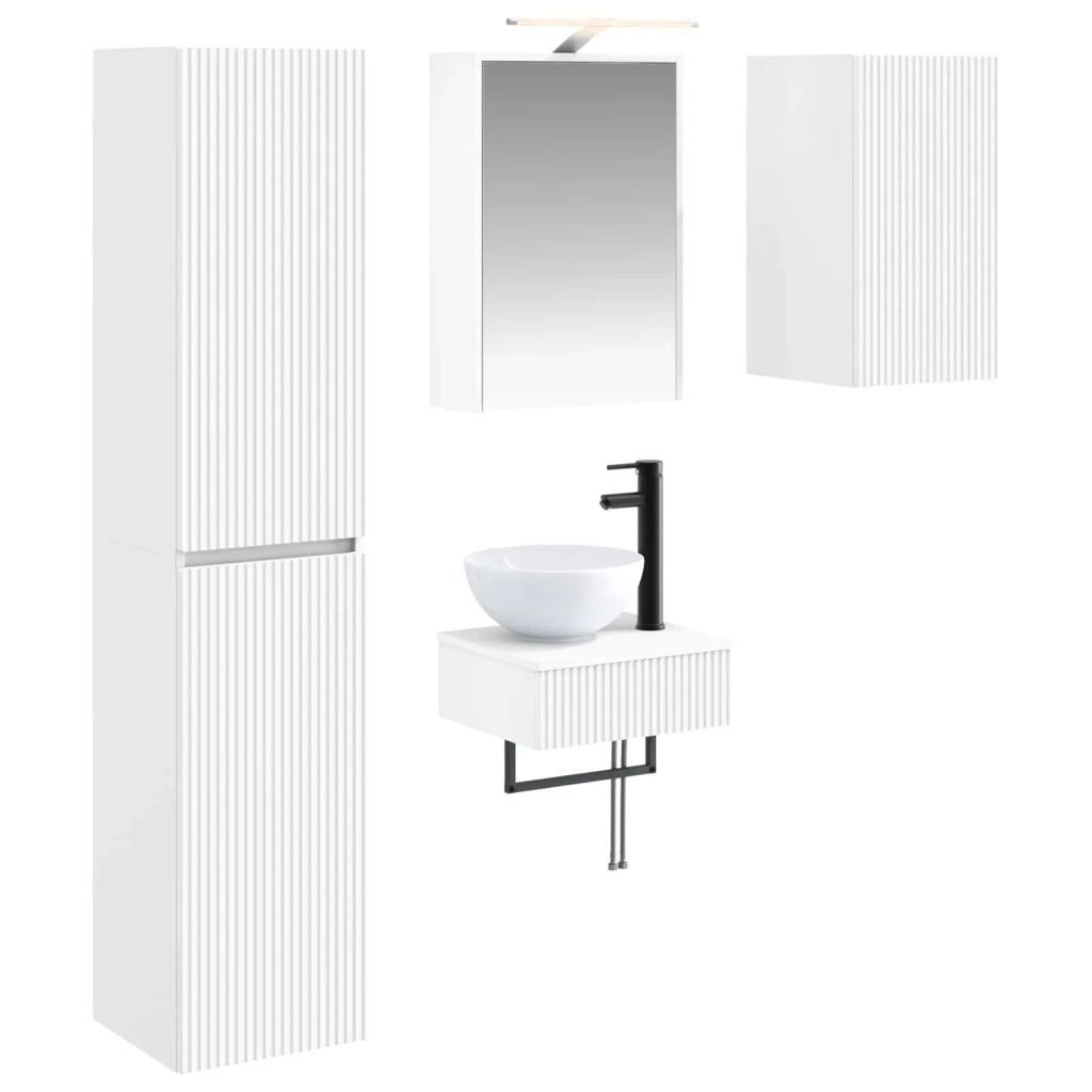Set di mobili per il bagno 5 pcs Bianco 3407247