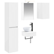 Set di mobili per il bagno 5 pcs Bianco 3407247