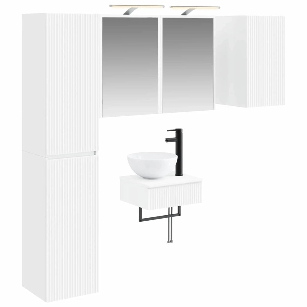 Set di mobili per il bagno 5 pcs Bianco 3407247