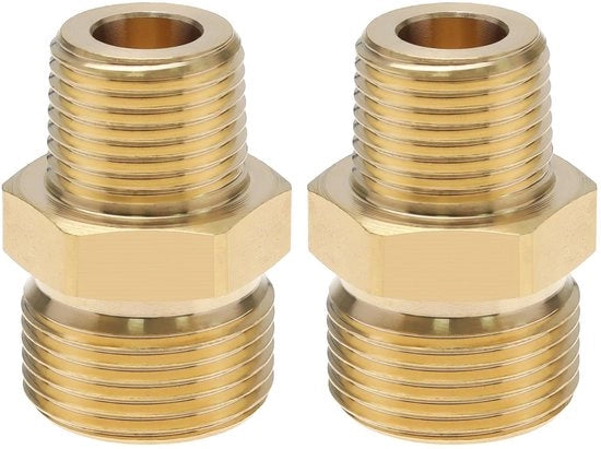 Adattatore di connessione per alta pressione in ottone, 4500 PSI, 2 pezzi