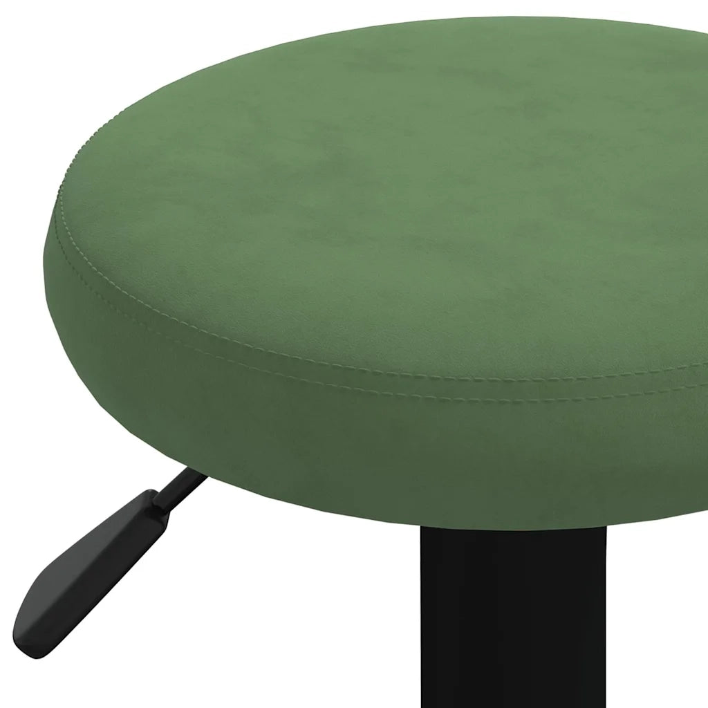 Sgabelli da Bar 2 pz Verde Scuro in Velluto 333146
