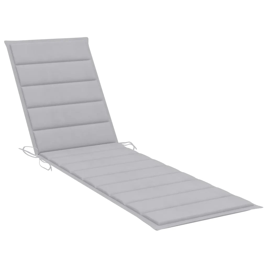 Lettino Prendisole con Tavolo e Cuscino Antracite Legno di Teak cod mxl 23592