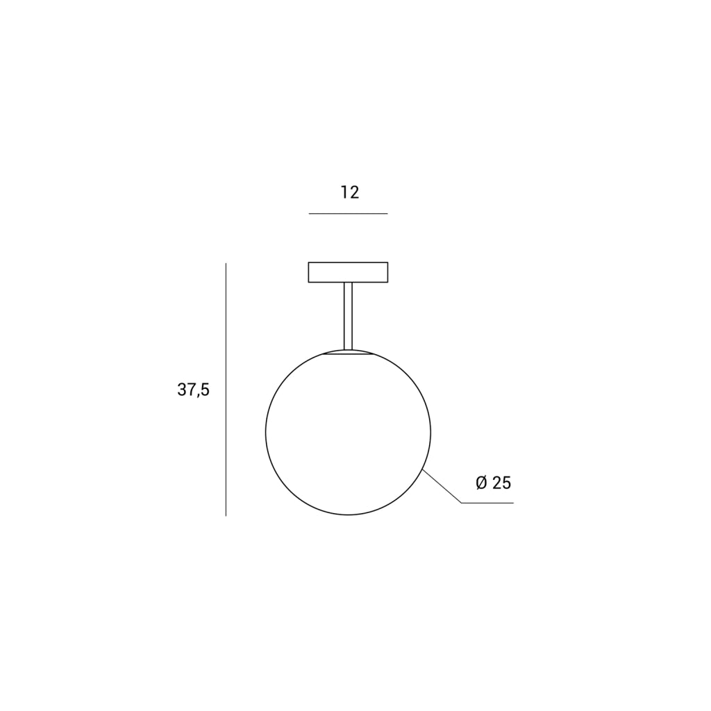 JUGEN BLACK LAMPADARIO DA SOFFITTO 1 LUCE VETRO BIANCO MONTATURA NERA ATTACCO E27