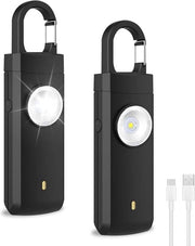 Alarme personale per donne 2 in 1 - 130 dB - con LED e chiave a muro - adatto per anziani e bambini