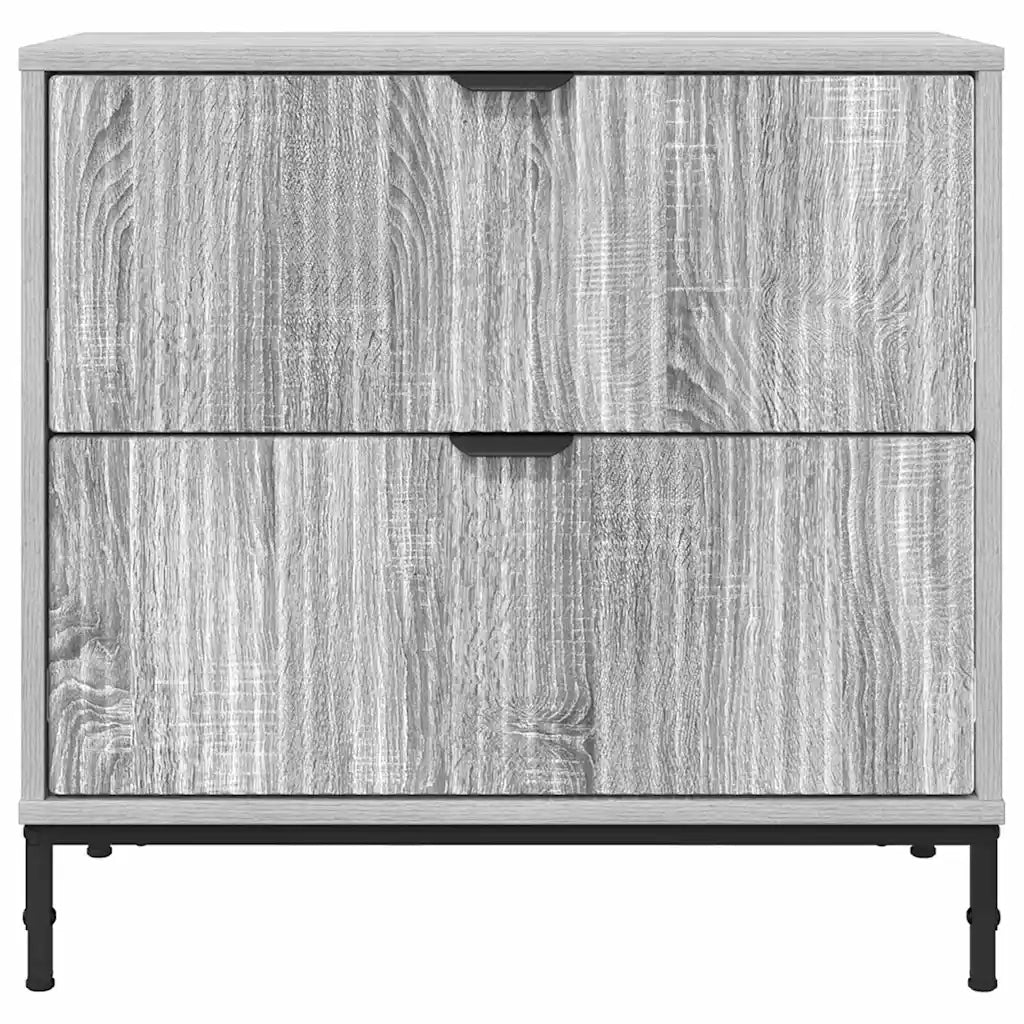 Comodino | Armadio da Notte | Mobiletto da notte Grigio sonoma 63.5 x 36 x 61 cm Legno multistrato