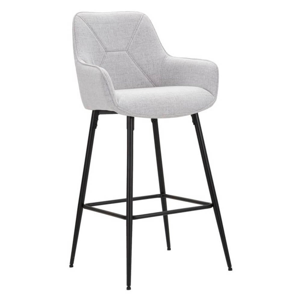 Sgabello Bar Grigio Set 2 PZ cm 55X55X109 - GREY