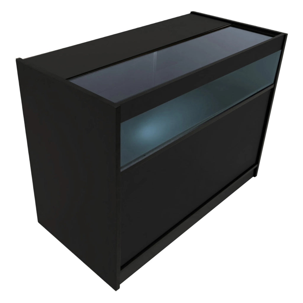 Set Banconi Nero Triton LED K1200 B1200 CM60 con Serratura e Ripiani