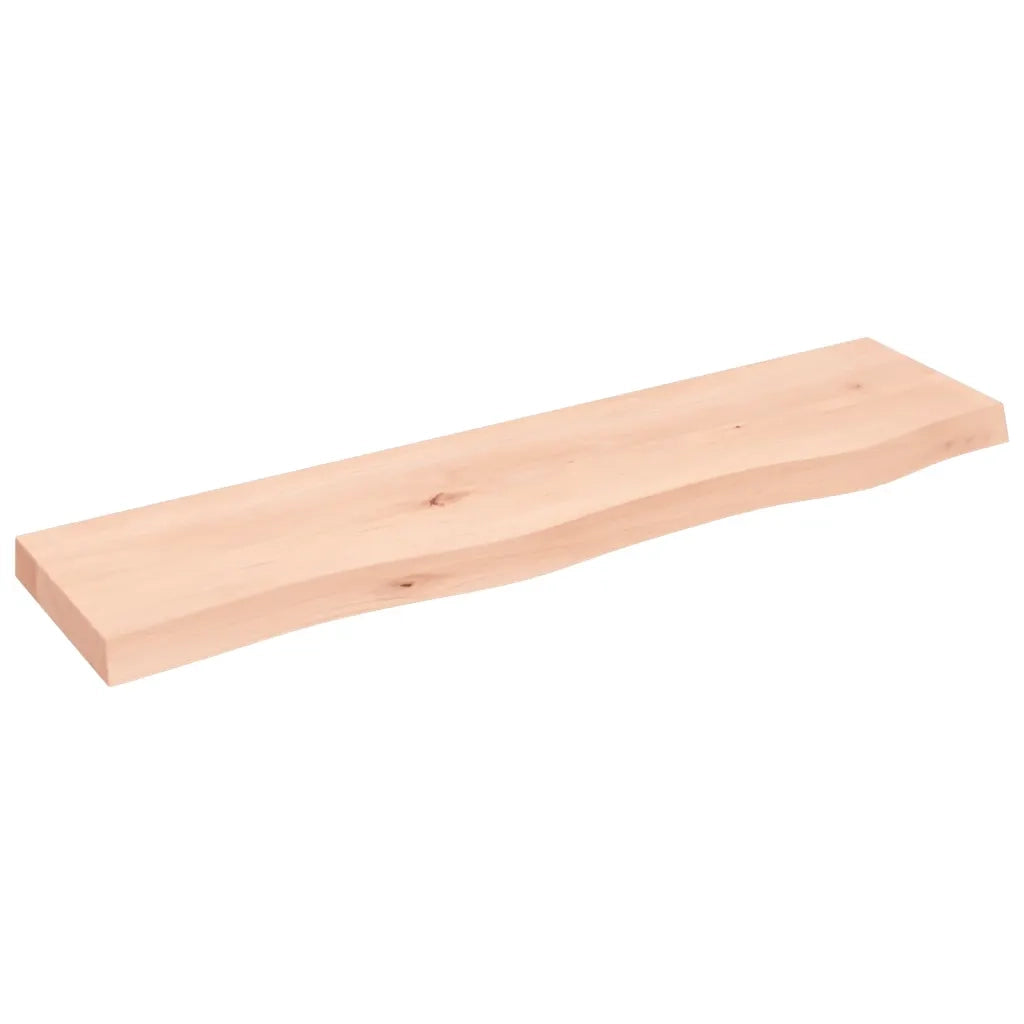 Ripiano a Parete 80x20x4 cm Legno Massello Rovere Non Trattatocod mxl 130208