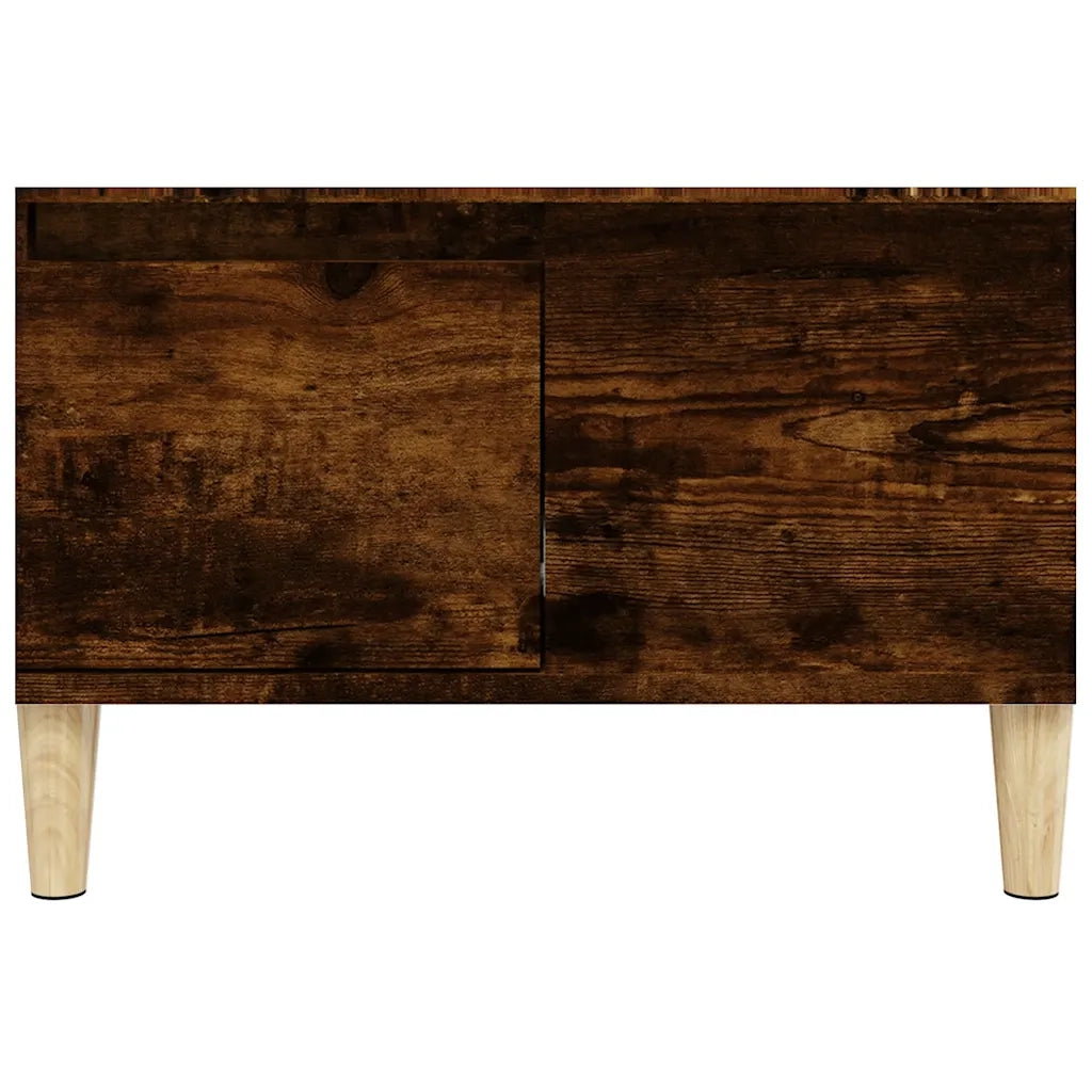 Tavolino da Salotto Rovere Fumo 55x55x36,5 cm Legno Multistrato 821081