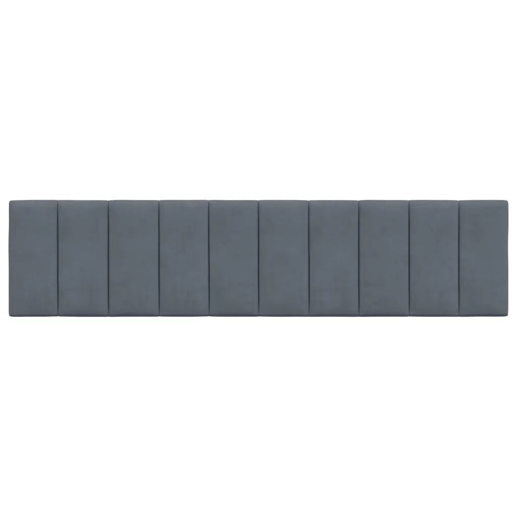 Cuscino Testiera Hanko Grigio Scuro 200 cm in Velluto 374690