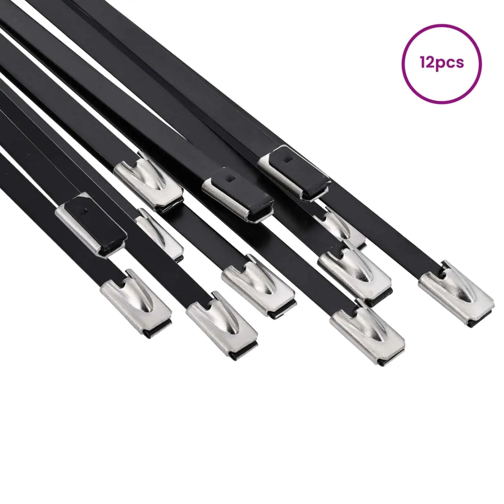 Fascetta per Cavi 12 pz 4,6 x 200 mm Nero 42029276