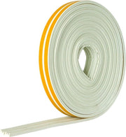 Telaio in gomma EPDM autoadesivo a profilo E 10 metri - bianco - 9 mm - 3 mm