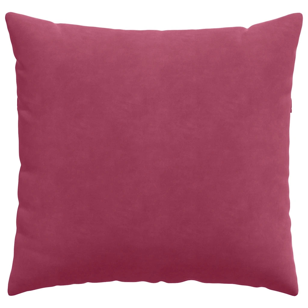 Cuscini da Divano 2 pcs Rosso Vino 45 x 45 cm Tessuto in Cords