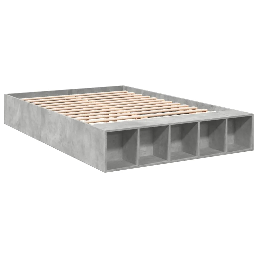 Giroletto-Struttura Letto Grigio Cemento 120x190 cm in Legno Multistrato 705195