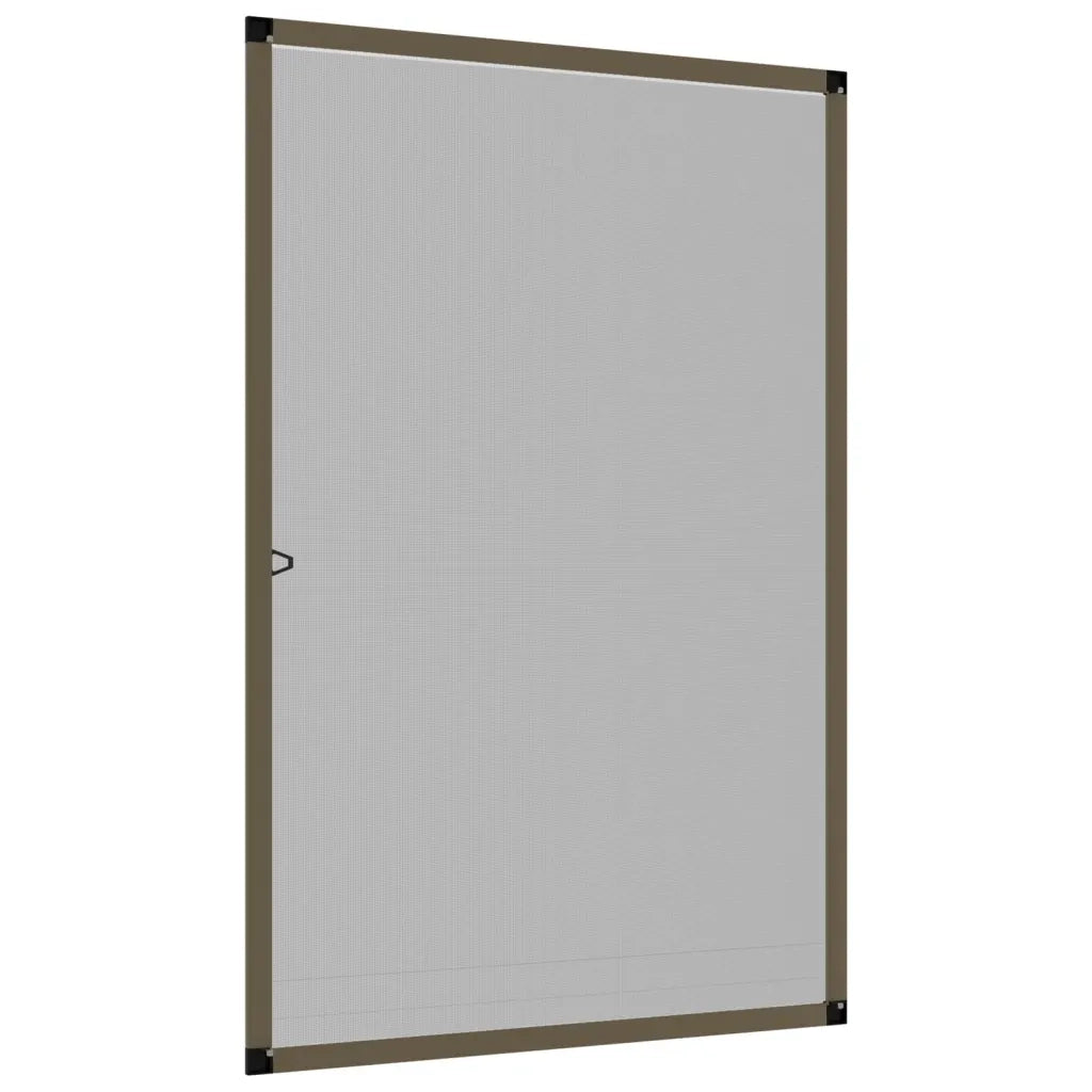 Zanzariera per Finestre Marrone 80x120 cm