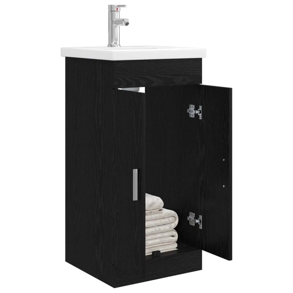 Mobile da bagno con lavabo Rovere Nero 42 x 40 x 84,5 cm 890673