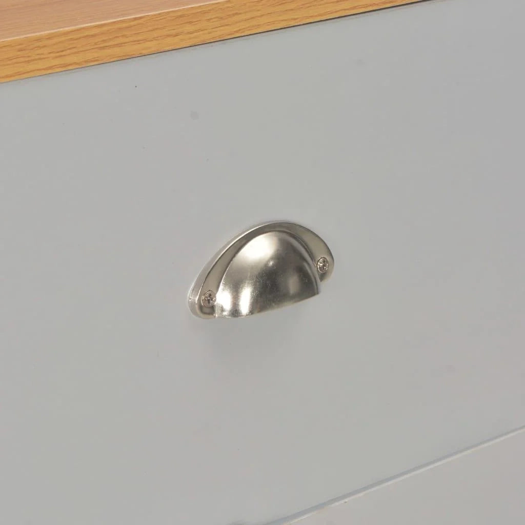 Credenza grigia mobiletto consolle mobile contenitore 112 cm 4402264