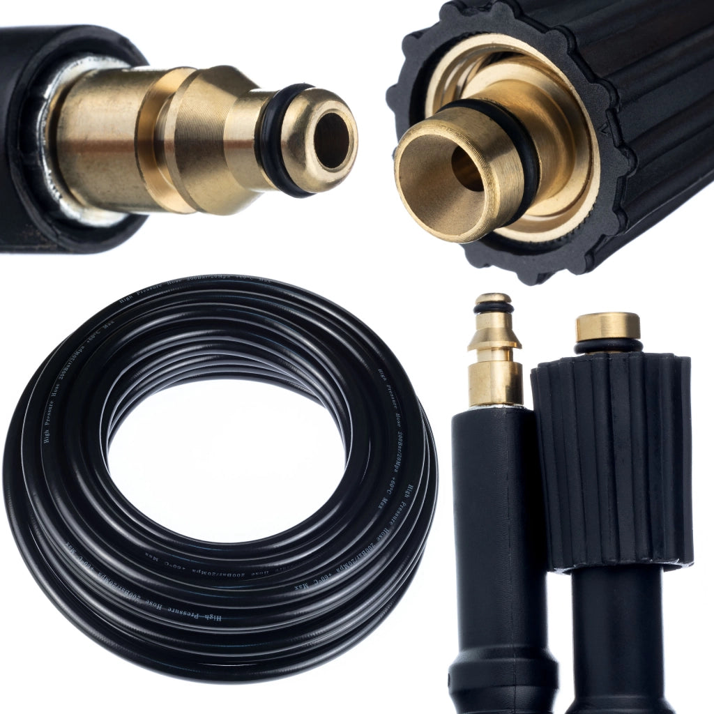 Tubo Alta Pressione 5m – Click Connect, Nylon, PVC | Max 200 Bar, 60°C