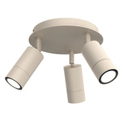 Plafoniera Luminex Link crema rotonda 3 spot GU10 8W
