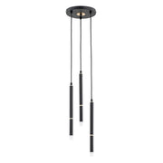 Lampada a sospensione Alfa Desto Ø19,5 nero/oro 3xG9