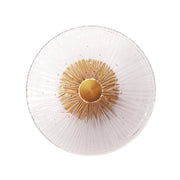 Applique tonda vetro trasparente oro Allure LED 5W Maxlight