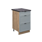Vicco Mobiletto base per cucina Blu-grigio chiaro 50 cm , PL Antracite