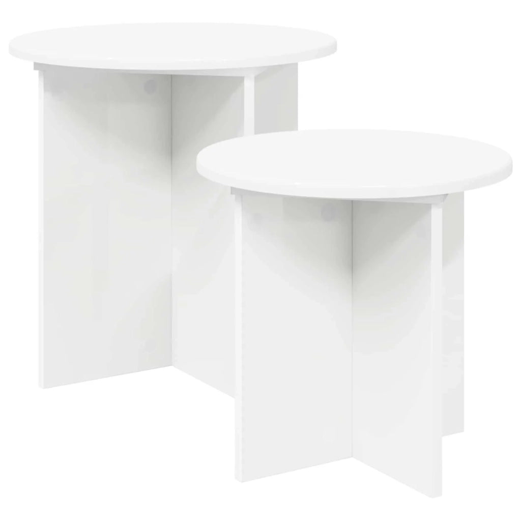 Set tavolini con archiviazione 2 pcs Legno ingegnerizzato