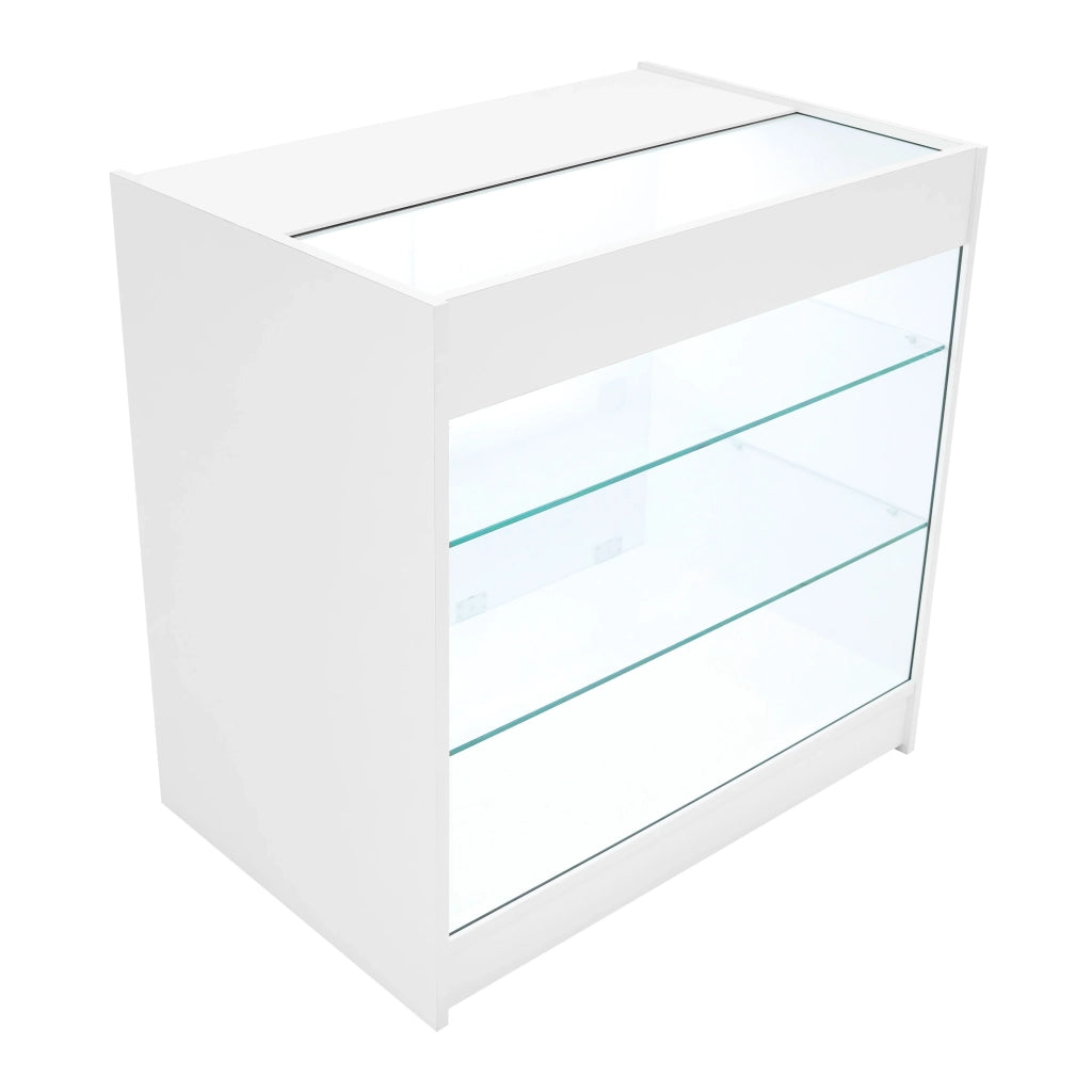 Set Banconi Bianco Theia LED K900 C900 LM60 TB60 con Vetrina e Serratura