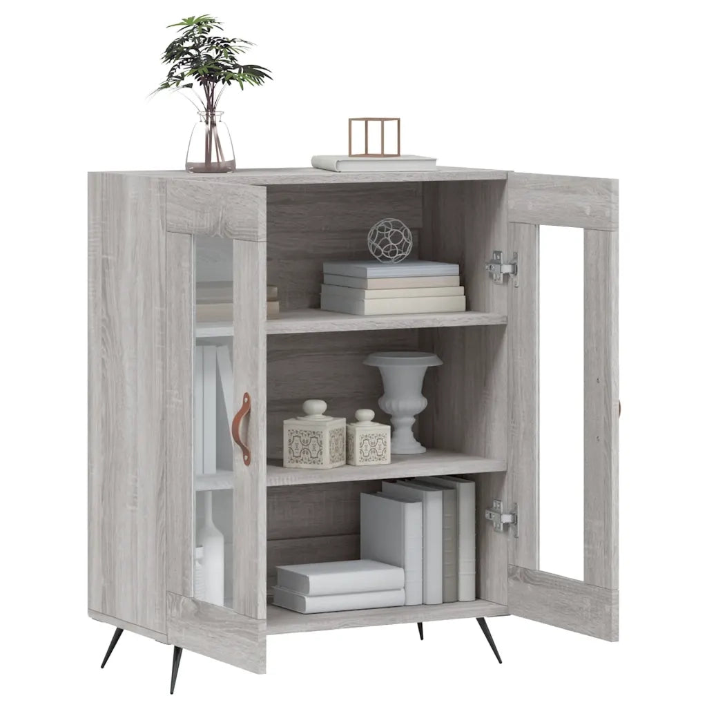 Credenza Grigio Sonoma 69,5x34x90 cm in Legno Multistrato 827762