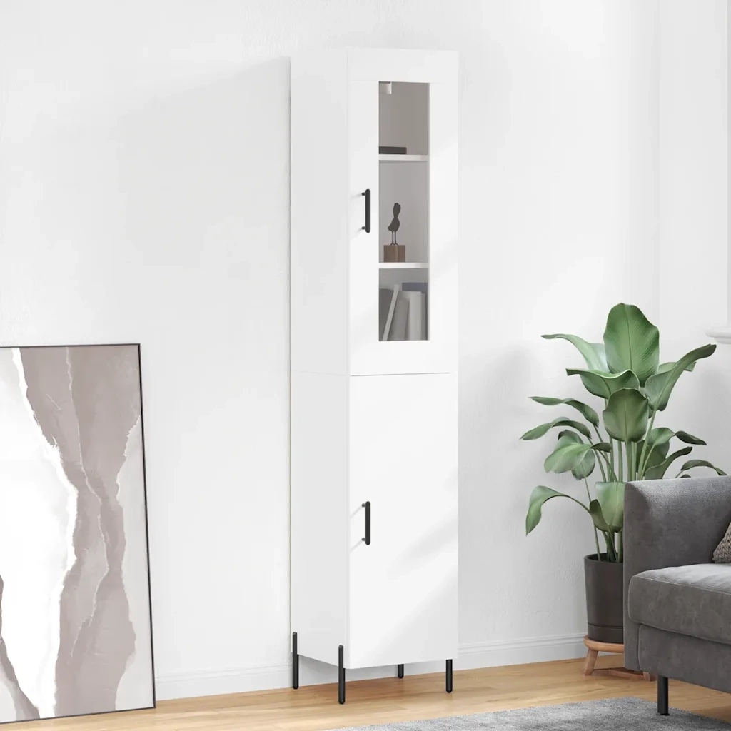Credenza Bianca 34,5x34x180 cm in Legno Multistratocod mxl 125919