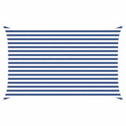 Vela Parasole | Telo Ombra | Vela da ombra solare Blu e Bianco 4 x 2,5 m
