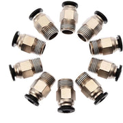 Connettore pneumatico rapido - 4x2mm tubo di alimentazione - 10 pezzi - accessorio per stampante 3D - connessione rapida - materiale trasportato affidabile - connettore per stampante 3D