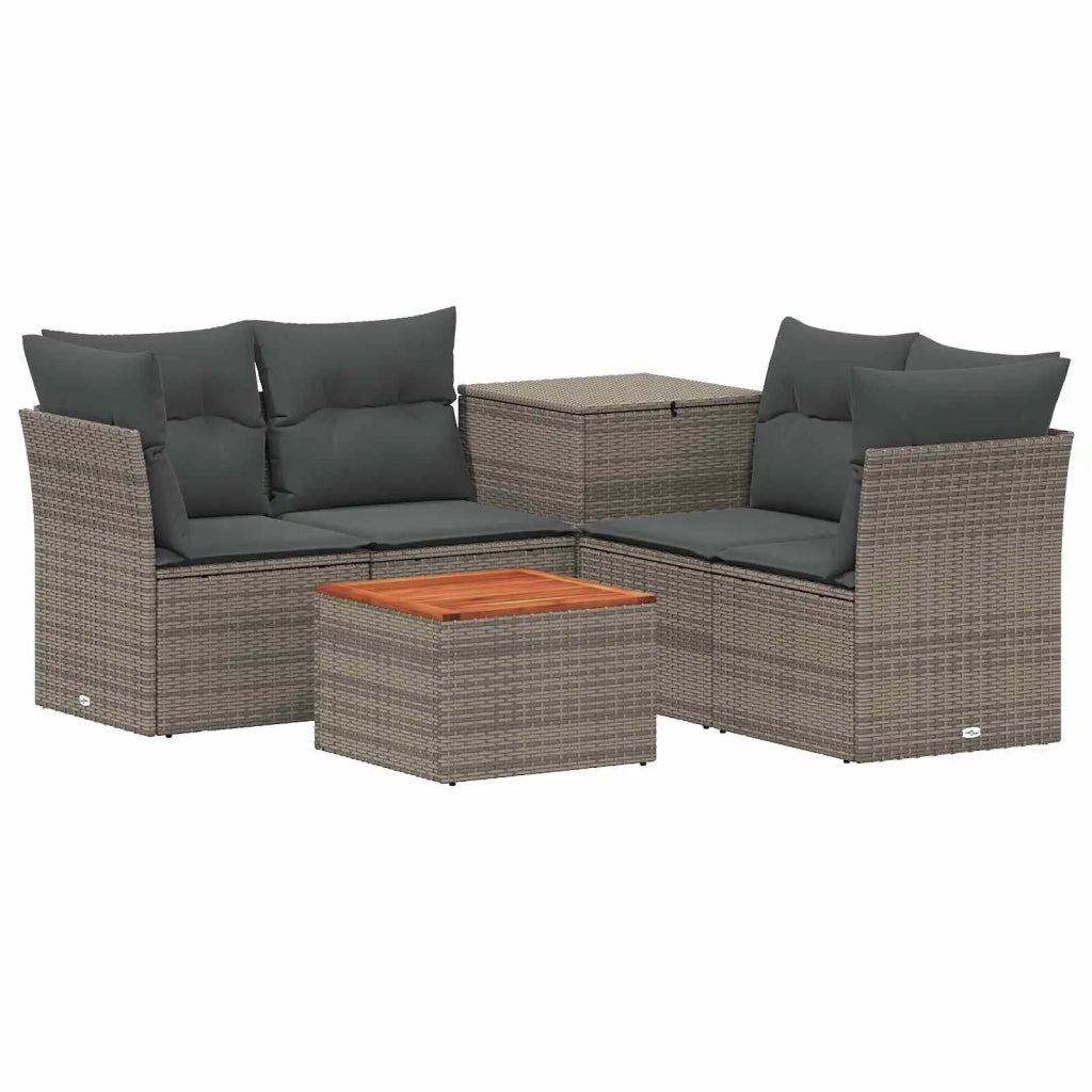 Set di divani 6 pz Grigio e Grigio Scuro 3447354